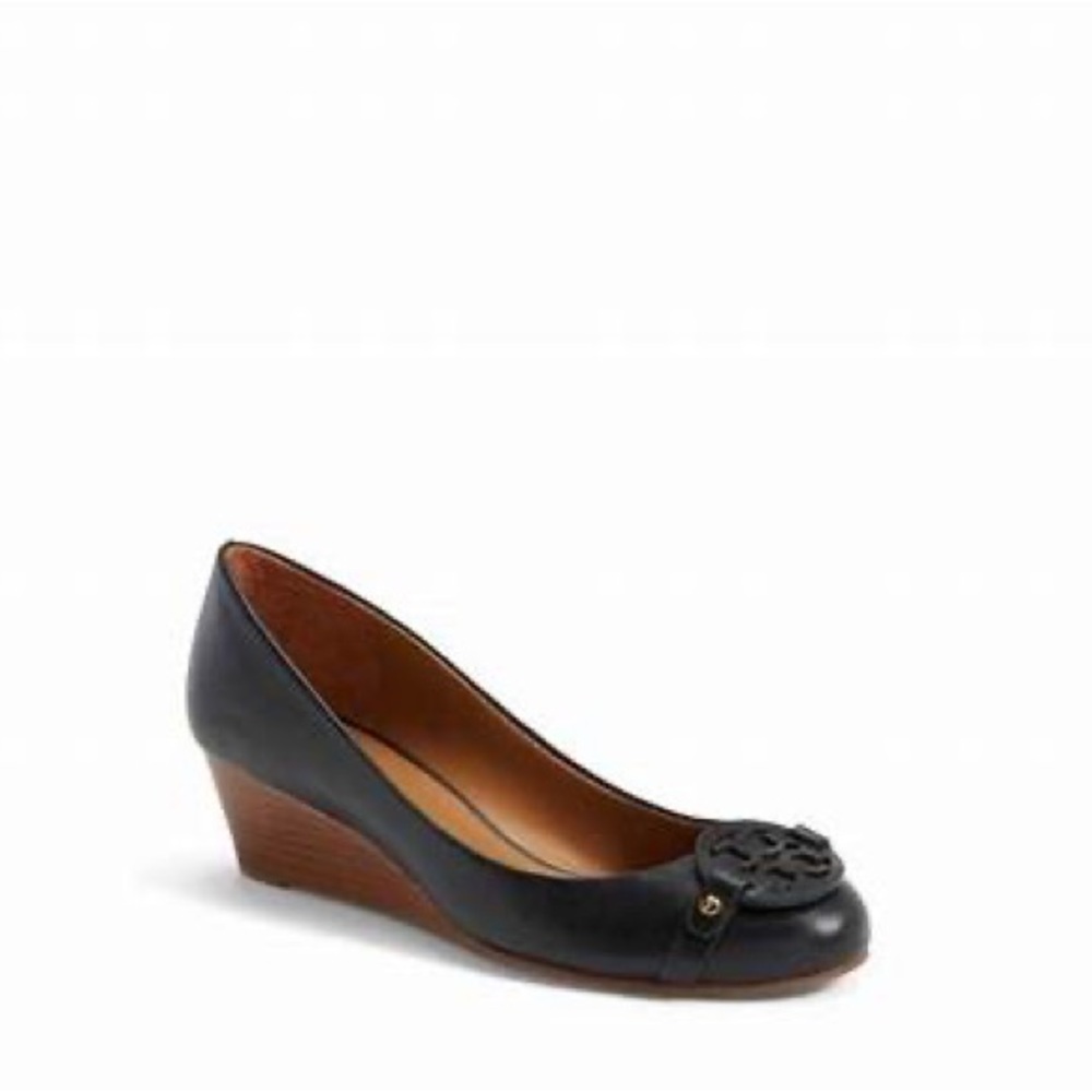 Tory Burch Leather Wedge Mini Miller Size 7.5